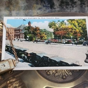 Post Office and Washington Sq. Park, Haverhill, Mass.